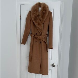 Ever New Frankie faux fur collar coat